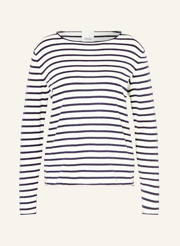 ALLUDE Pullover DUNKELBLAU/ CREME