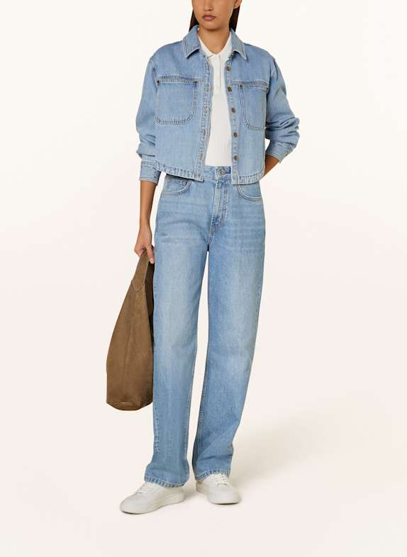 REPEAT Krótka kurtka jeansowa JASNONIEBIESKI