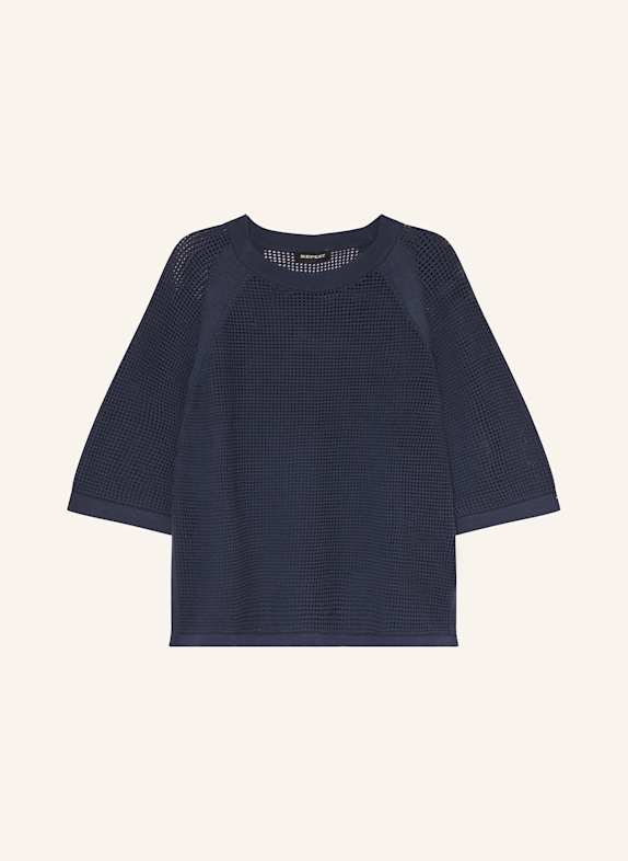 REPEAT Strickshirt DUNKELBLAU
