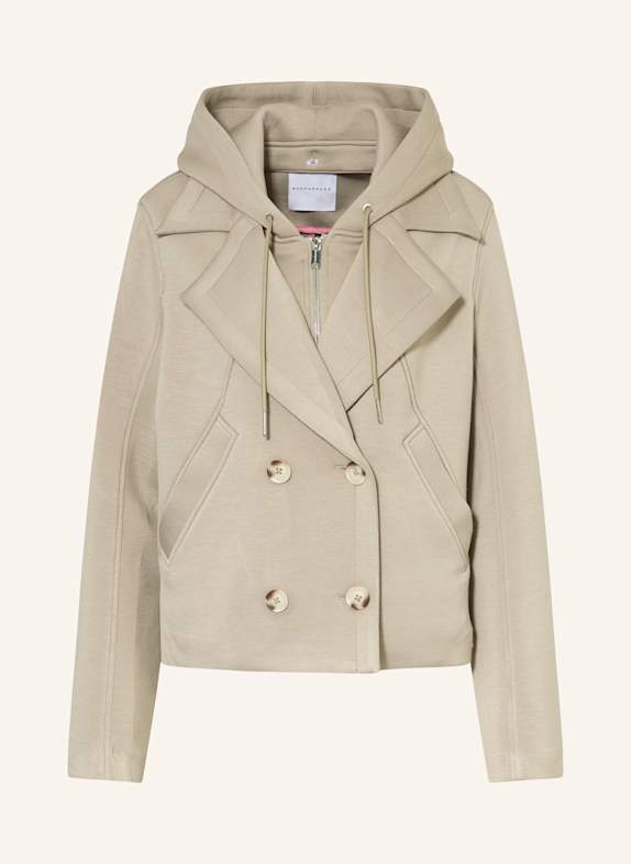 RINO & PELLE Jacke JENNIFER mit abnehmbarer Kapuze KHAKI