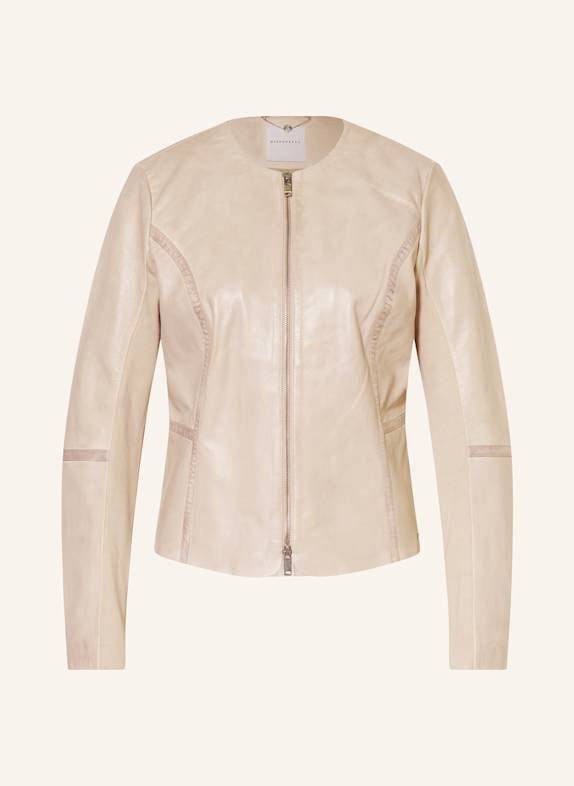 RINO & PELLE Lederjacke TORRI ECRU