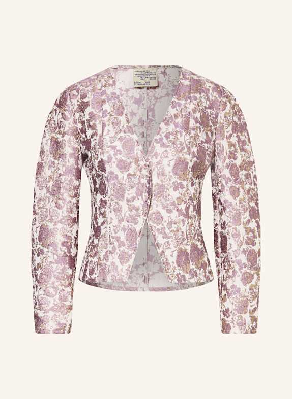 BAUM UND PFERDGARTEN Jacke MILLIE mit Glitzergarn WEISS/ HELLLILA/ GOLD