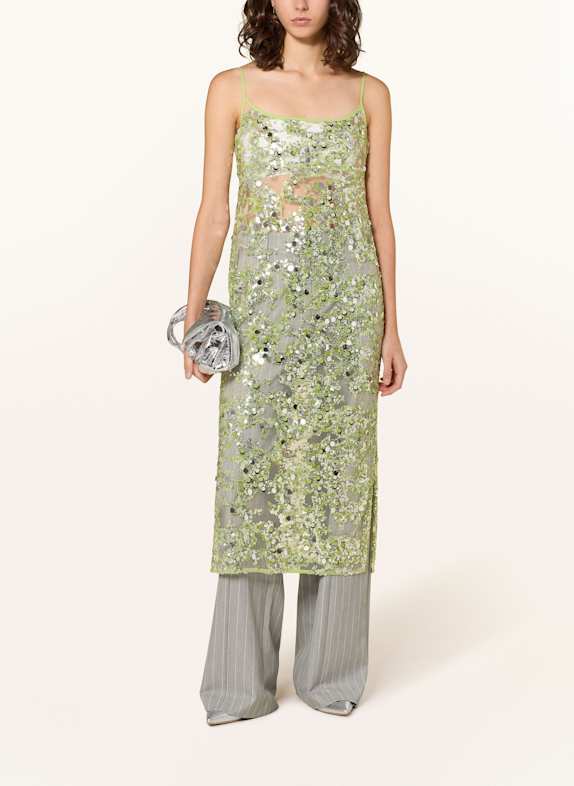 BAUM UND PFERDGARTEN Kleid AVANI mit Pailletten und Glitzergarn HELLGRÜN