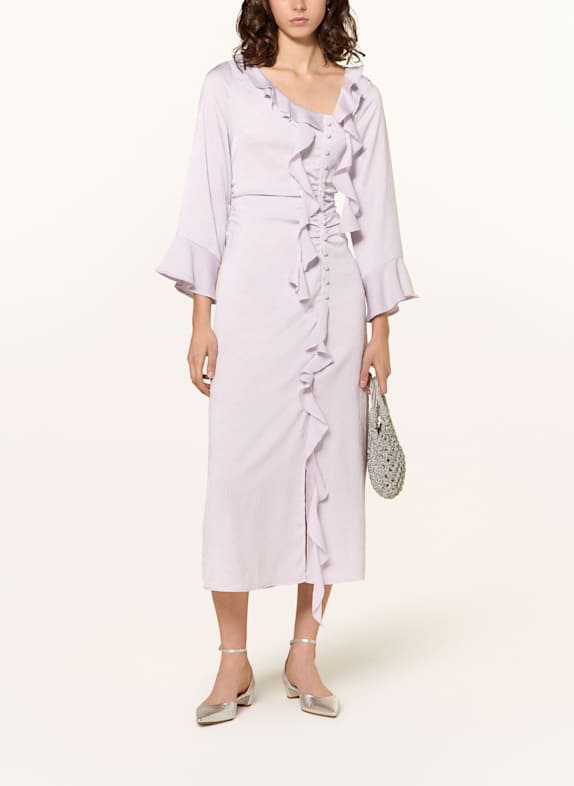 BAUM UND PFERDGARTEN AGATA dress with frills LIGHT PURPLE