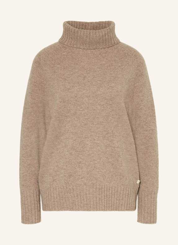 FYNCH-HATTON Svetr s rolákem ČERNOŠEDÁ