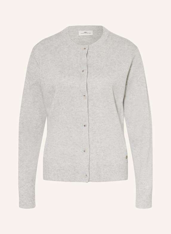 FYNCH-HATTON Strickjacke mit Glitzergarn HELLGRAU