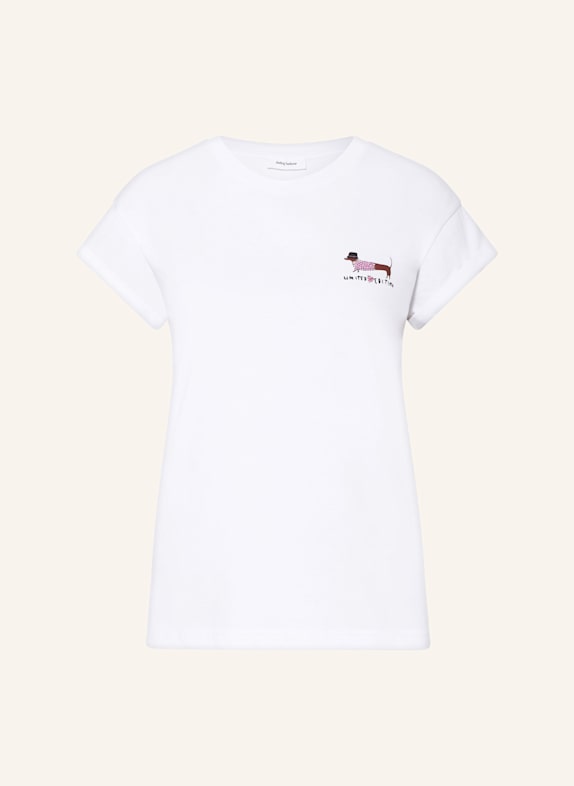 darling harbour T-Shirt mit Schmucksteinen WEISS
