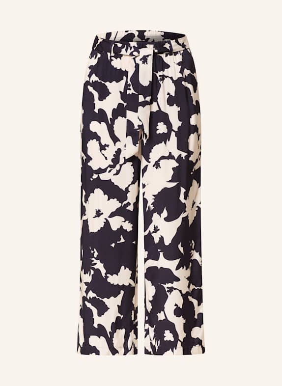 comma 7/8 pants DARK BLUE/ ECRU