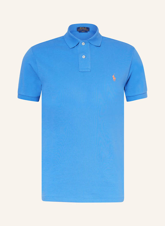 POLO RALPH LAUREN Koszulka polo z piki slim fit NIEBIESKI