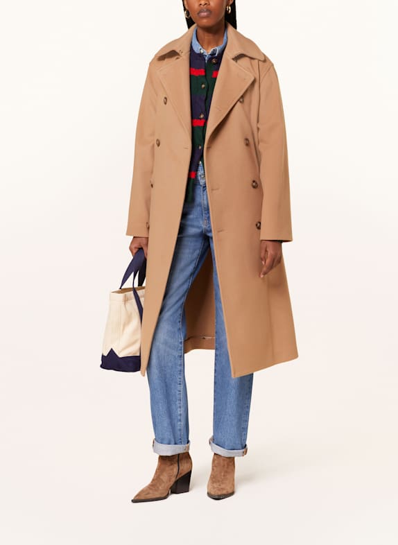 stand collar over coat louren