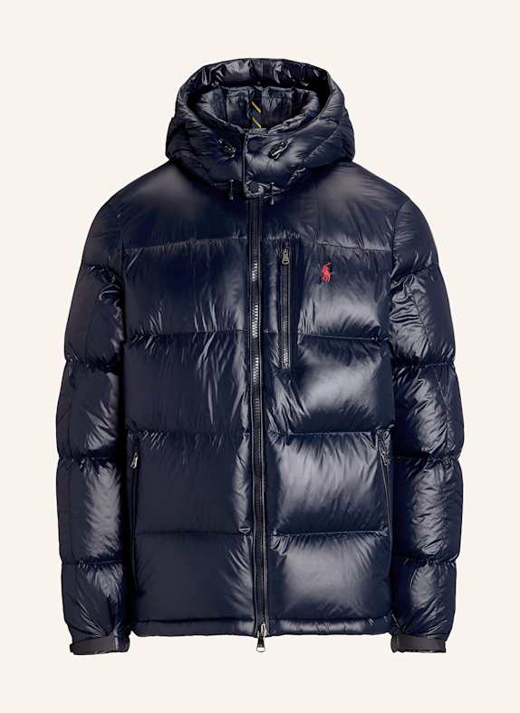 POLO RALPH LAUREN Daunenjacke mit abnehmbarer Kapuze DUNKELBLAU