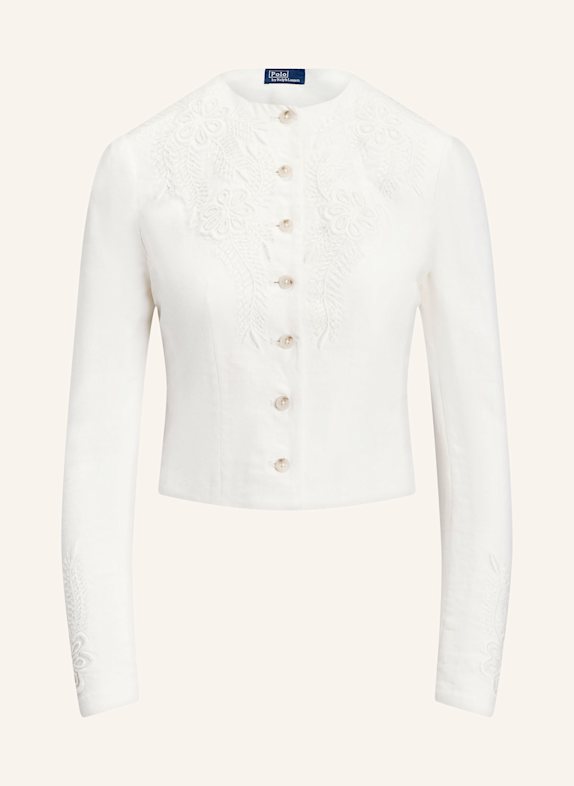 POLO RALPH LAUREN Leinenbluse WEISS