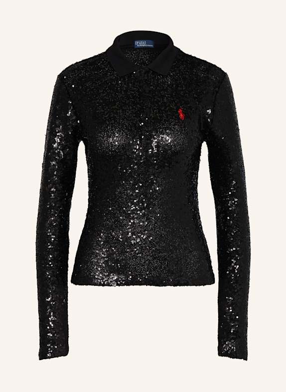 POLO RALPH LAUREN Polo shirt with sequins BLACK