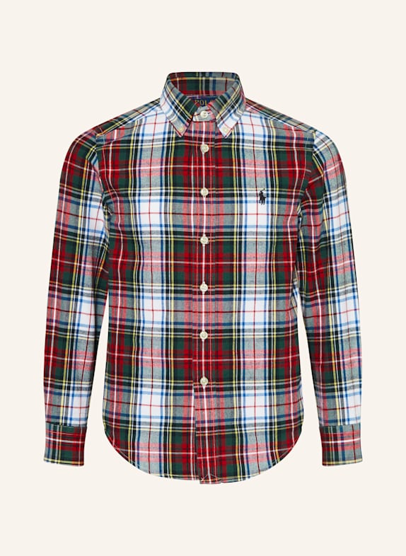 POLO RALPH LAUREN Koszula flanelowa BIAŁY/ CZERWONY/ ZIELONY