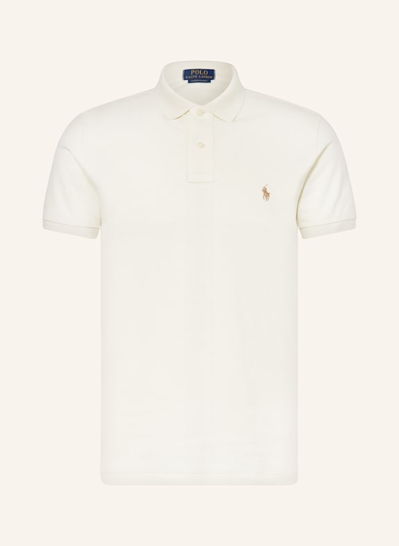 POLO RALPH LAUREN Koszulka polo z piki custom slim fit  KREMOWY