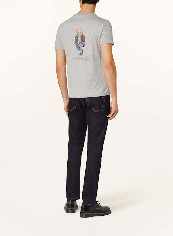 POLO RALPH LAUREN T-shirt LIGHT GRAY / GREEN / BROWN