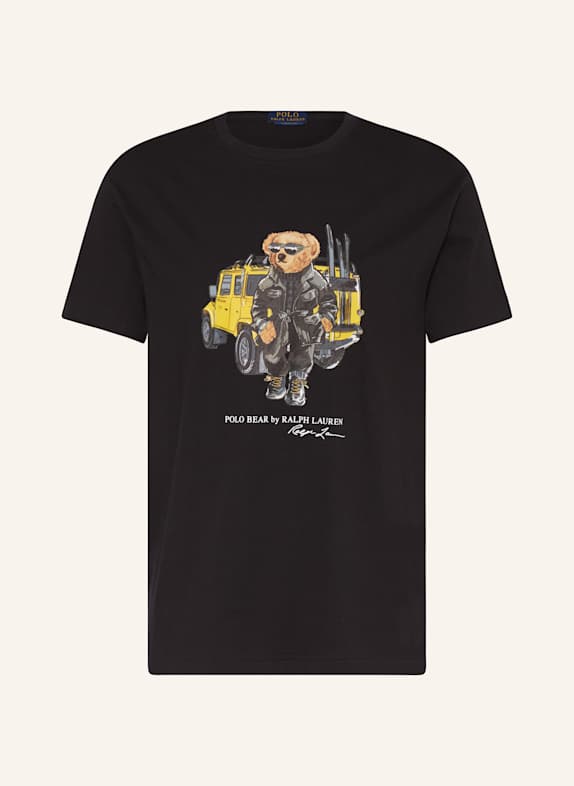 POLO RALPH LAUREN T-Shirt SCHWARZ/ GELB/ BRAUN