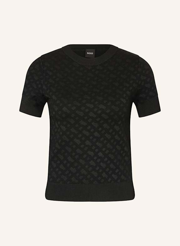 BOSS Tommy Jeans logo-print striped T-shirt BLACK