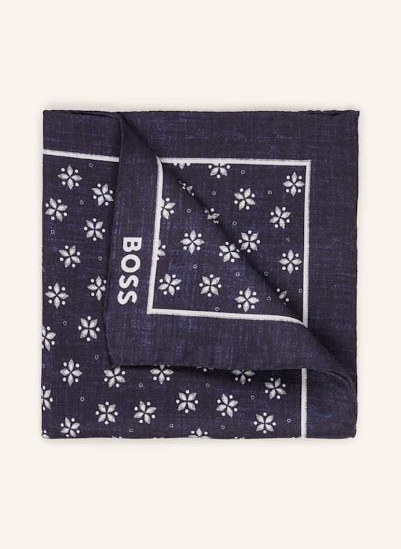 BOSS Poszetka C-POCKET GRANATOWY/ BIAŁY