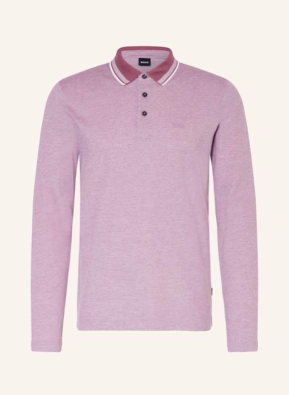 BOSS Strick-Poloshirt PITTMAN LILA