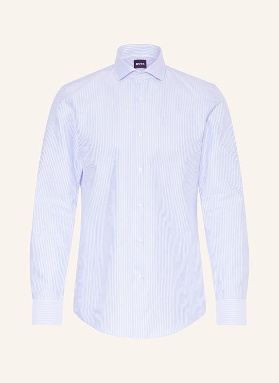 BOSS Shirt HANK slim fit LIGHT BLUE/ WHITE