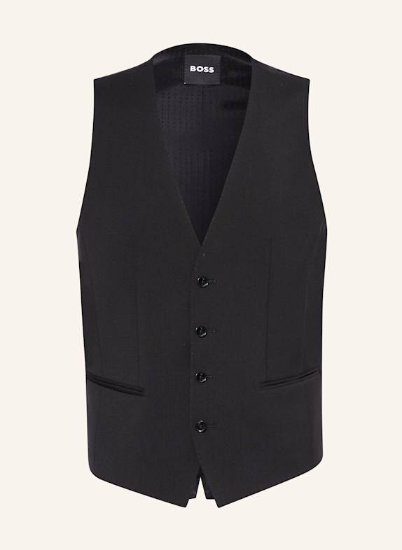 BOSS Anzugweste HUGE Slim Fit 001 BLACK