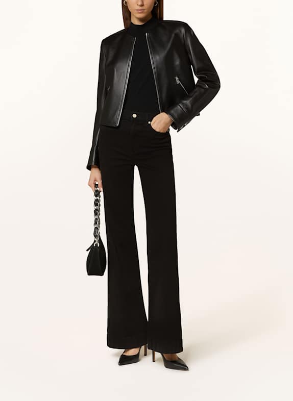 BOSS Lederjacke SADENITA SCHWARZ