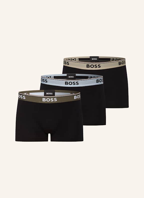 BOSS 3er-Pack Boxershorts POWER SCHWARZ