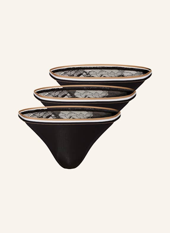 BOSS 3Baumwoll Nachtwäsche für Damen SCHWARZ