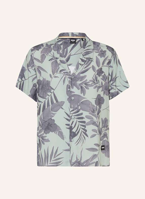 BOSS Resorthemd BEACH Comfort Fit HELLGRÜN/ DUNKELGRAU/ GRAU