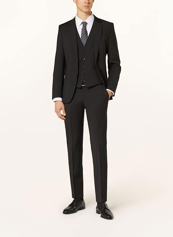 BOSS Anzughose H-GENIUS Slim Fit SCHWARZ