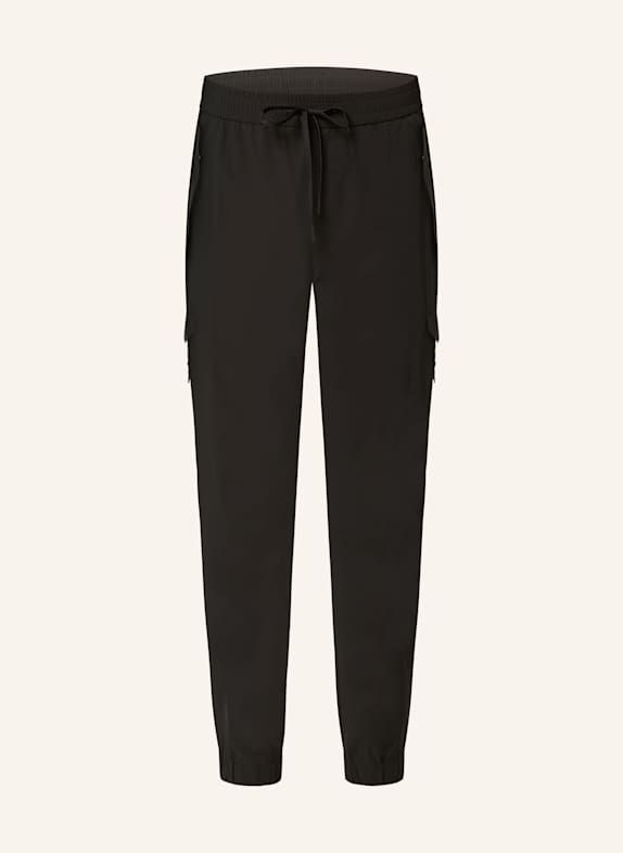 BOSS COMFLEX trousers in jogger style "tapered fit BLACK