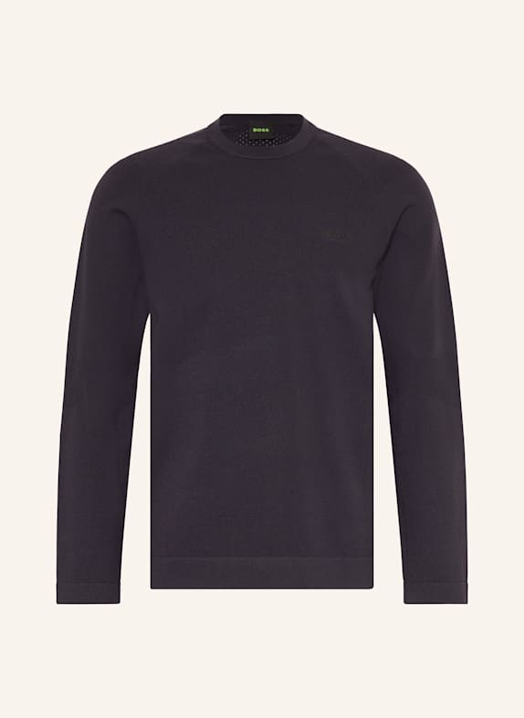 BOSS Sweter SEAMLESS TECH GRANATOWY