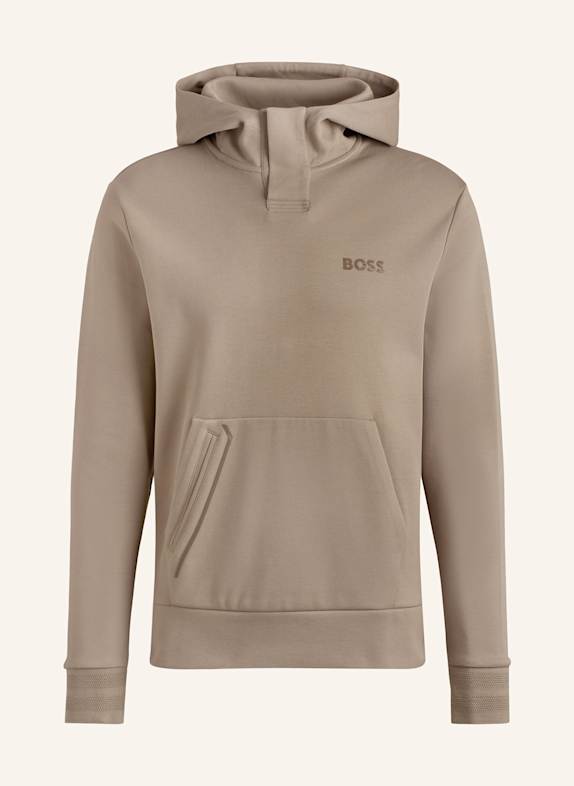 BOSS Reebok T-shirt crop top avec petit logo au centre Crème TAUPE