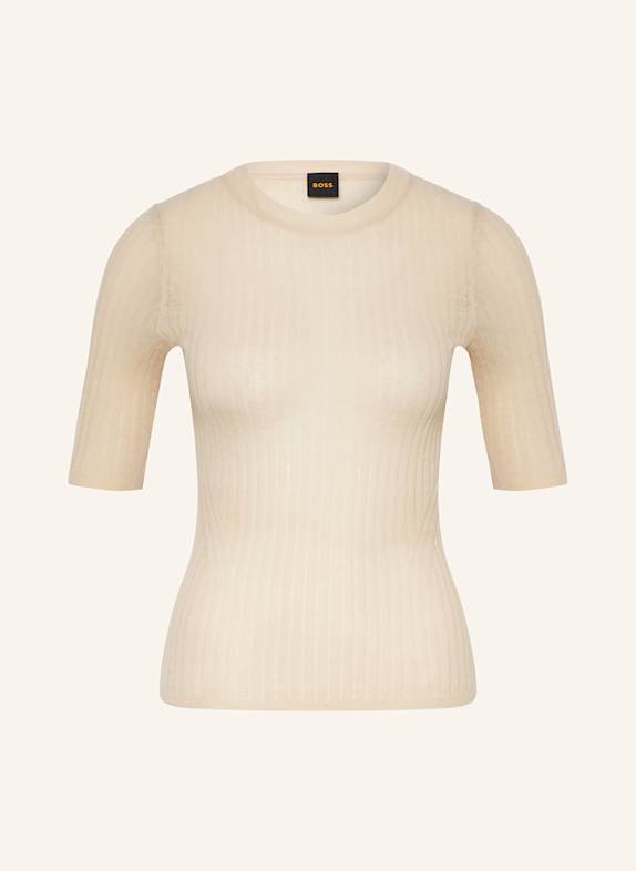 BOSS Strickshirt FENNINA HELLBRAUN
