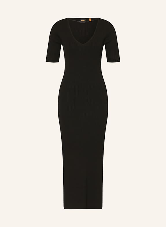 BOSS Knitted dress FARGHERITINA BLACK