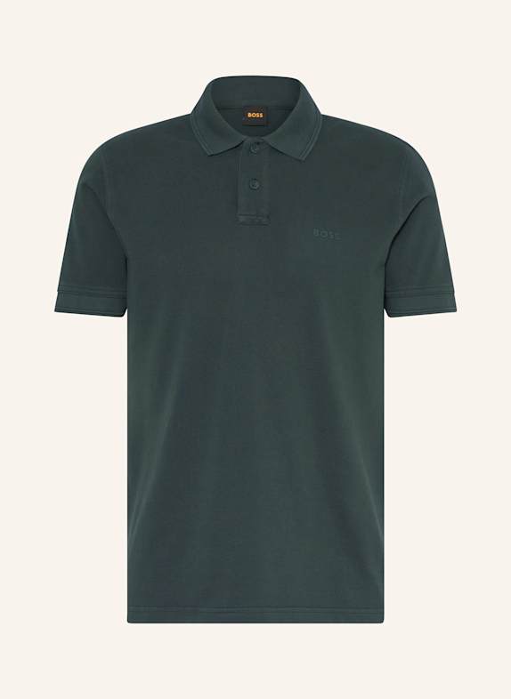 BOSS Piqué-Poloshirt PRIME DUNKELGRÜN