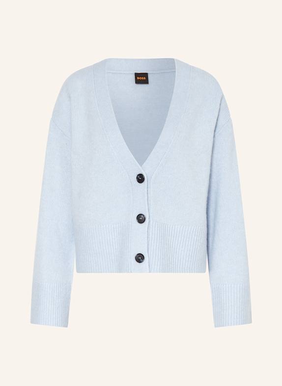 BOSS Strickjacke FONDINA HELLBLAU