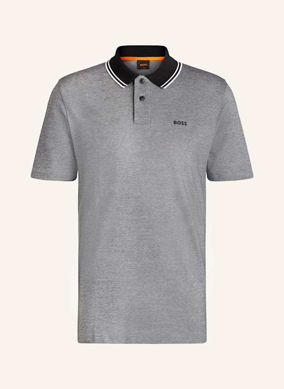BOSS Koszulka polo z piki PEOXFORD NEW CZARNY