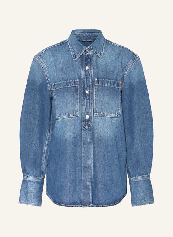 BOSS CARGO denim look shirt blouse DARK BLUE