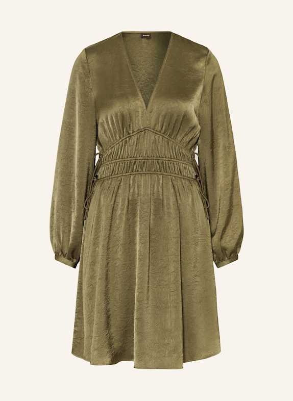 BOSS Satin dress DANNYS DARK GREEN