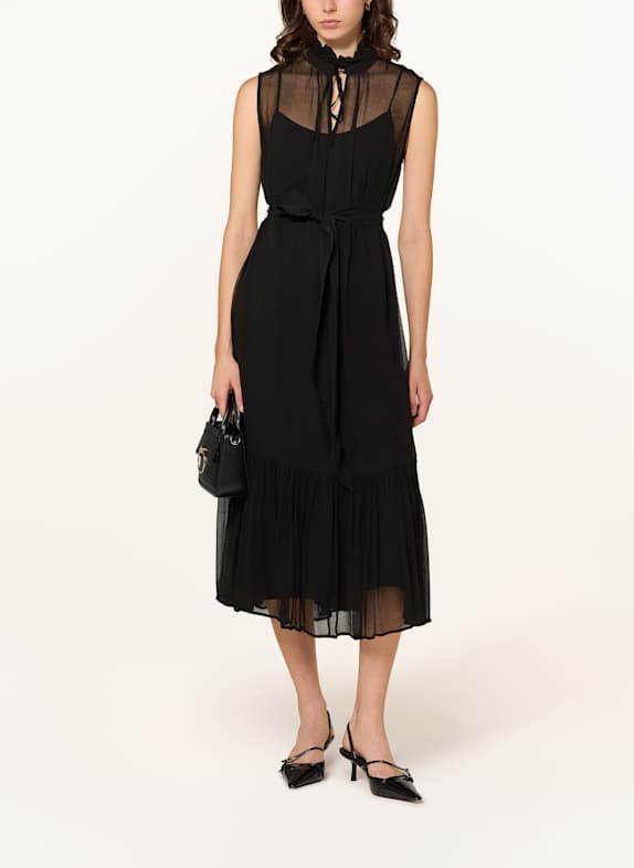 MRS & HUGS Kleid mit Rüschen SCHWARZ
