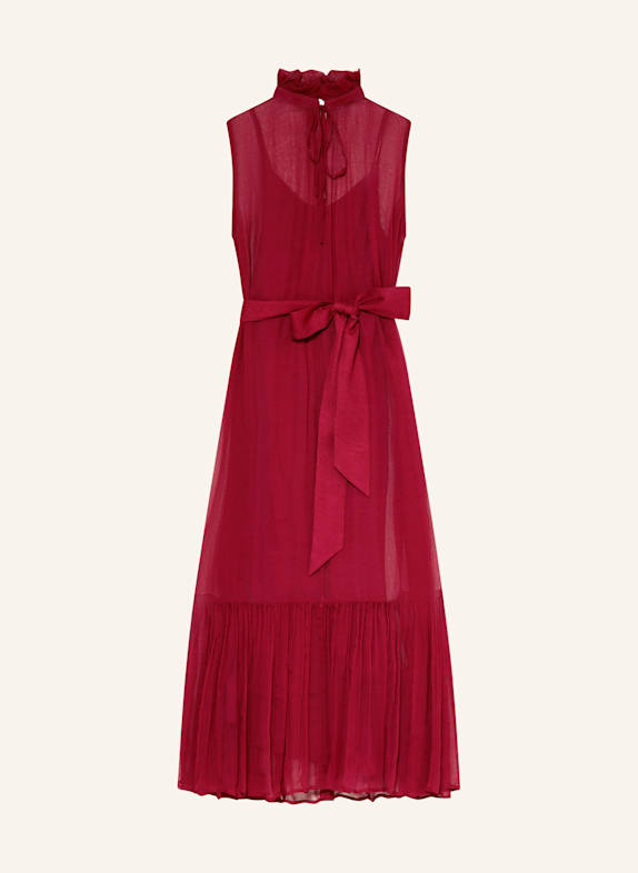 MRS & HUGS Kleid mit Rüschen DUNKELROT