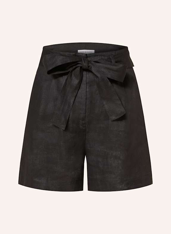 MRS & HUGS Linen shorts BLACK