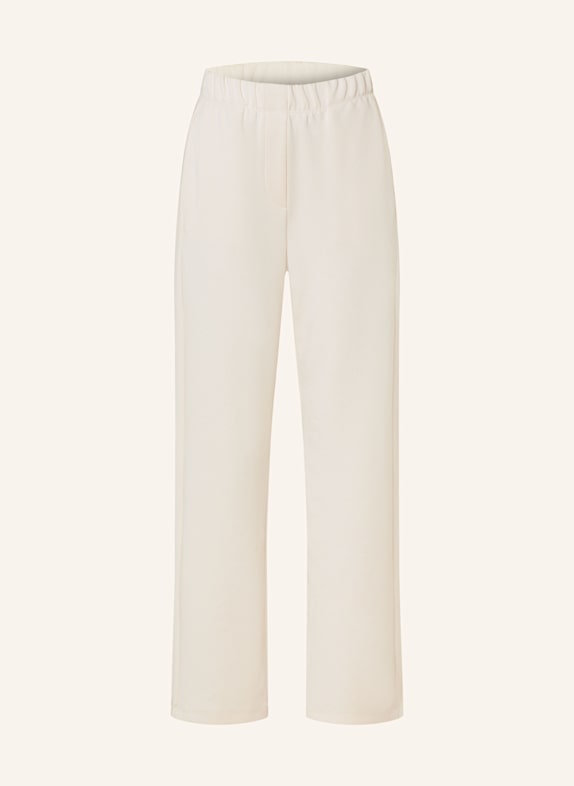 MRS & HUGS Wide leg trousers made of jersey BEIGE