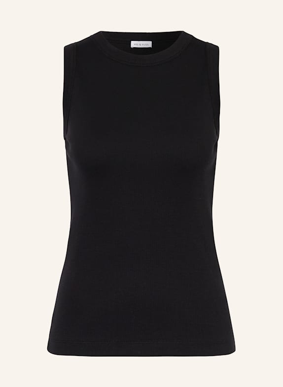 MRS & HUGS Top SCHWARZ