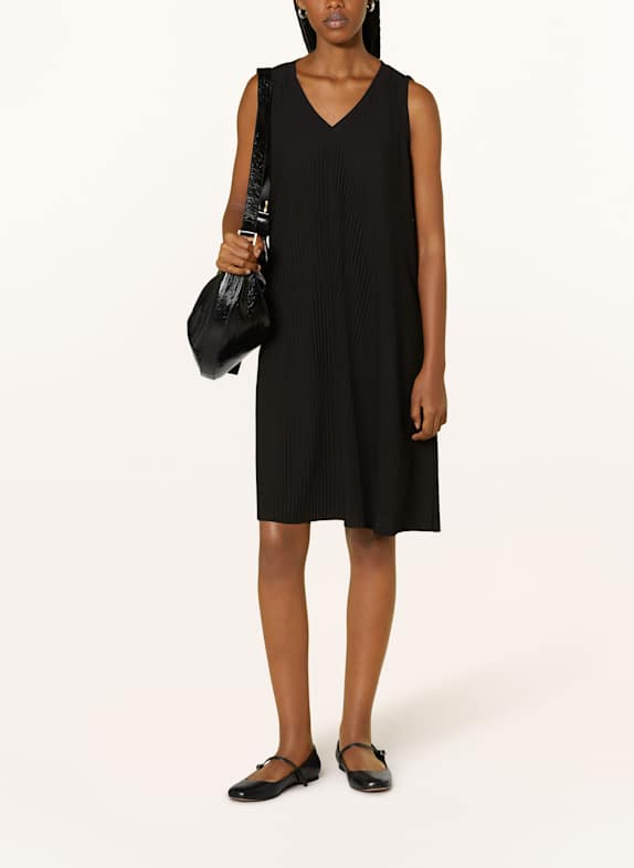 MRS & HUGS Jerseykleid mit Plissees SCHWARZ