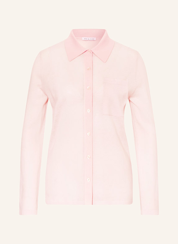 MRS & HUGS Cardigan with cashmere PINK