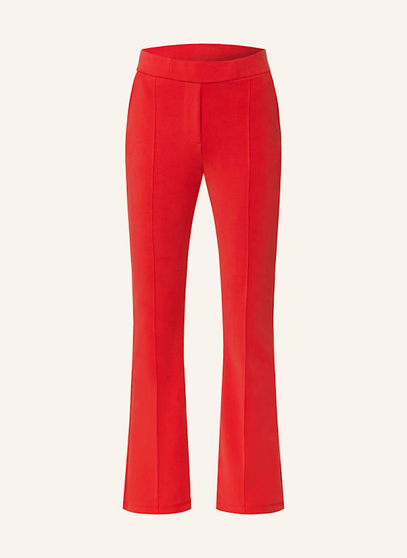 MRS & HUGS Bootcut trousers made of jersey RED