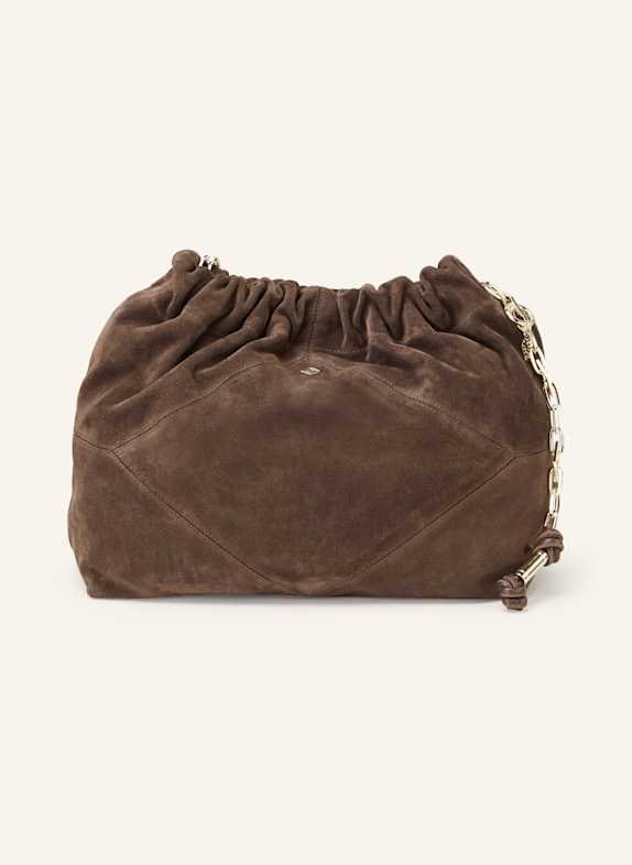 ba&sh Schultertasche JUNE M DUNKELBRAUN